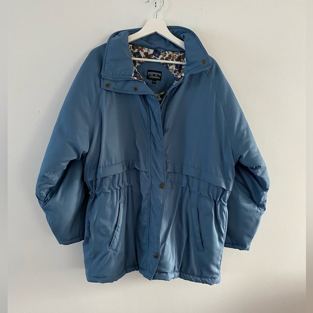 Vintage 90s/2000s Women's Blue Puffer Jacket